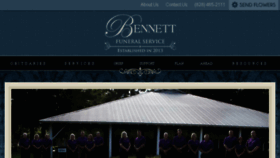 What Bennettfuneralservice.com website looked like in 2018 (5 years ago)