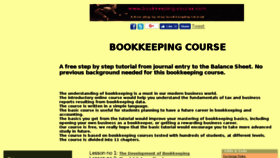 What Bookkeeping-course.com website looked like in 2018 (6 years ago)