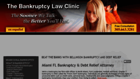 What Bankruptcylawclinic.net website looked like in 2018 (5 years ago)