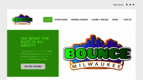 What Bouncemilwaukee.com website looked like in 2018 (5 years ago)