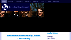 What Beverleyhigh.net website looked like in 2018 (5 years ago)