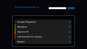 What Blackboxreport.in website looked like in 2018 (6 years ago)