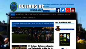 What Belenosrugby.com website looked like in 2018 (5 years ago)