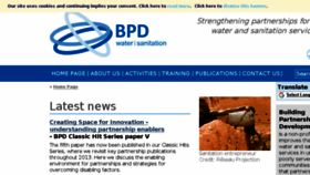 What Bpd-waterandsanitation.org website looked like in 2018 (6 years ago)