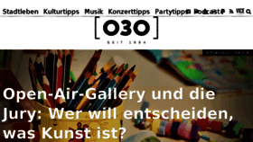 What Berlin030.de website looked like in 2018 (5 years ago)