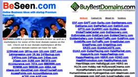 What Beseen.com website looked like in 2018 (5 years ago)