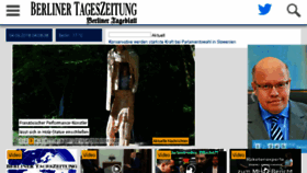What Berlinertageblatt.de website looked like in 2018 (5 years ago)