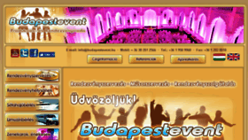 What Budapestevent.hu website looked like in 2018 (5 years ago)