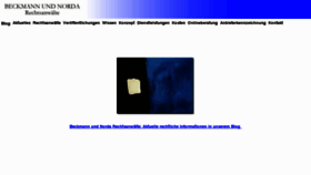 What Beckmannundnorda.de website looked like in 2018 (7 years ago)
