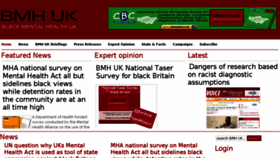 What Blackmentalhealth.org.uk website looked like in 2018 (5 years ago)