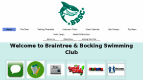 What Braintreeswimming.org.uk website looked like in 2018 (5 years ago)