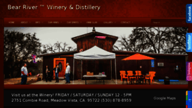 What Bearriverwinery.com website looked like in 2018 (5 years ago)