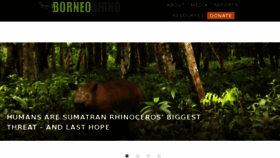 What Borneorhinoalliance.org website looked like in 2018 (5 years ago)