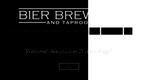 What Bierbrewery.com website looked like in 2018 (5 years ago)