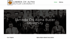 What Butlerlambdachi.org website looked like in 2018 (6 years ago)