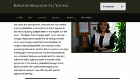 What Barbaraarrowsmithyoung.com website looked like in 2018 (5 years ago)