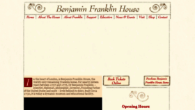What Benjaminfranklinhouse.org website looked like in 2018 (7 years ago)