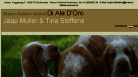 What Bracco-italiano-kennel.nl website looked like in 2018 (5 years ago)