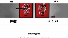 What Bauertypes.com website looked like in 2018 (5 years ago)