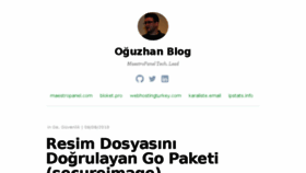 What Blog.oguzhan.info website looked like in 2018 (5 years ago)