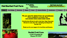 What Barthelfruitfarm.com website looked like in 2018 (5 years ago)