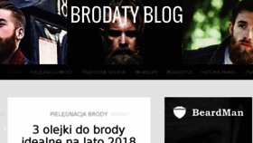 What Brodatyblog.pl website looked like in 2018 (5 years ago)
