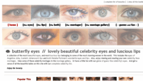What Butterflyeyes.com website looked like in 2018 (7 years ago)