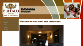 What Buffalohotel.co.za website looked like in 2018 (7 years ago)