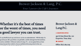 What Brewerjackson.com website looked like in 2018 (5 years ago)