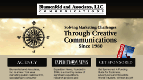 What Blumenfeldpr.com website looked like in 2018 (5 years ago)