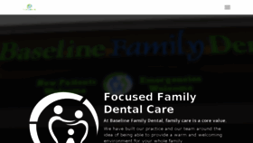 What Baselinedental.ca website looked like in 2018 (5 years ago)
