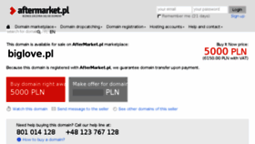 What Biglove.pl website looked like in 2018 (5 years ago)