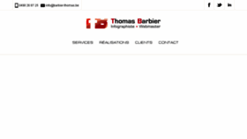 What Barbier-thomas.be website looked like in 2018 (5 years ago)