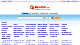 What B2bage.com website looked like in 2018 (5 years ago)