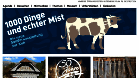 What Ballenberg.ch website looked like in 2018 (5 years ago)