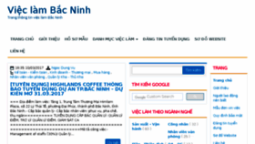 What Bacninh.work website looked like in 2018 (5 years ago)