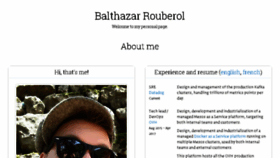 What Balthazar-rouberol.com website looked like in 2018 (5 years ago)