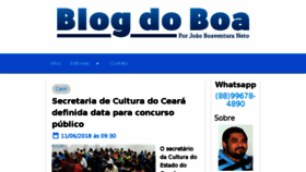 What Blogdoboa.com.br website looked like in 2018 (5 years ago)