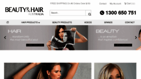 What Beautyandhairaustralia.com.au website looked like in 2018 (5 years ago)