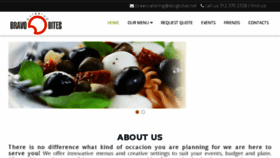What Bravobitescatering.com website looked like in 2018 (5 years ago)