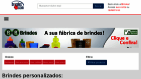 What Brindes.com.br website looked like in 2018 (7 years ago)