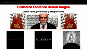 What Bibliotecaherrouaragon.com website looked like in 2018 (5 years ago)