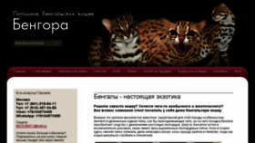 What Bengora.ru website looked like in 2018 (6 years ago)