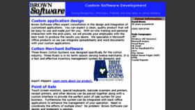 What Brownsoftware.com website looked like in 2018 (5 years ago)