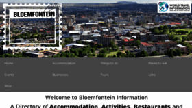 What Bloemfontein-information.co.za website looked like in 2018 (5 years ago)