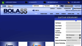 What Bola55.net website looked like in 2018 (5 years ago)
