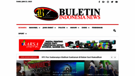 What Buletinindonesianews.com website looked like in 2018 (5 years ago)
