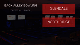 What Backalleybowling.com website looked like in 2018 (5 years ago)