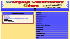 What Bargainembstore.com website looked like in 2018 (5 years ago)
