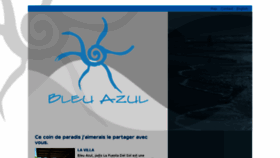 What Bleuazul.com website looked like in 2018 (5 years ago)